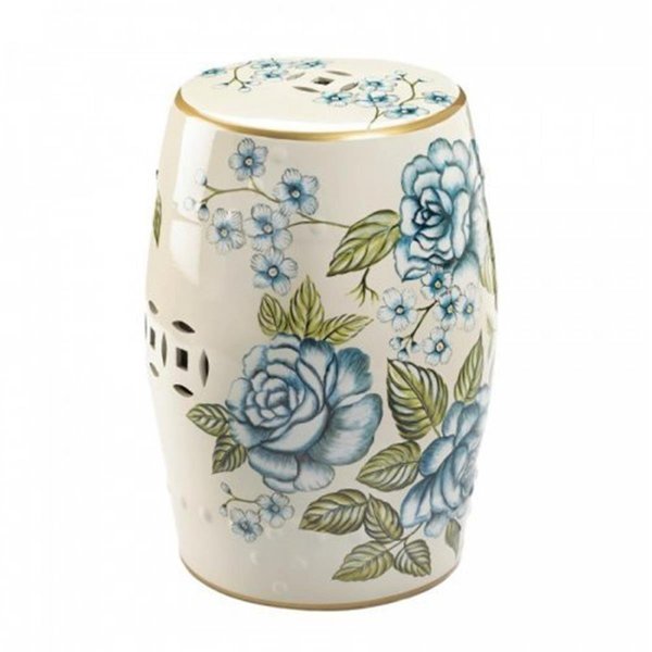 Accent Plus Accent Plus 10019059 Antique Floral Garden Stool 10019059